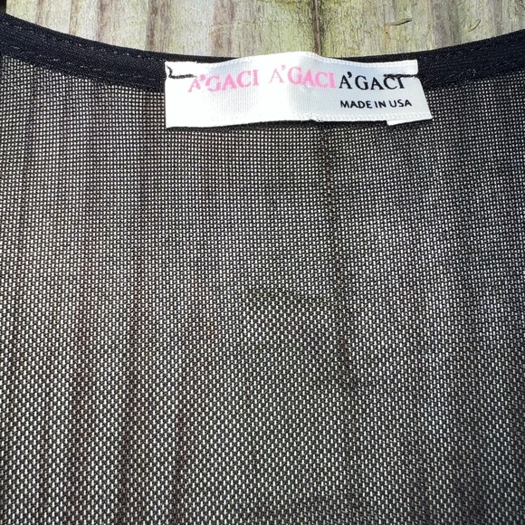 A’gaci beaded mesh sleeve dress - Picture 4 of 7